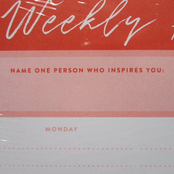 NWT! Undated Desktop Weekly Calendar Chunky Pad - 75 Sheets - Picture 3 of 6